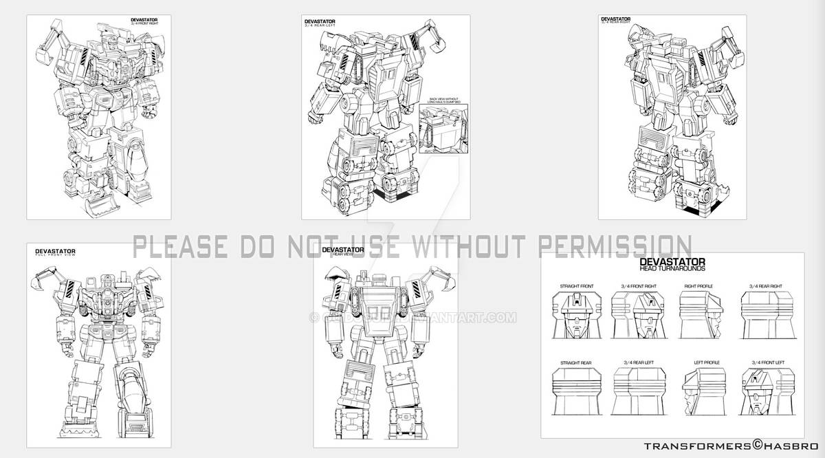 Devastator Model Sheets By GuidoGuidi On DeviantArt