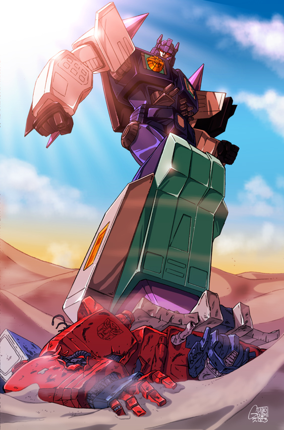 Transformers Masterforce: Overlord vs Super Ginrai
