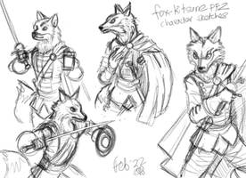 Kitsune character sketches