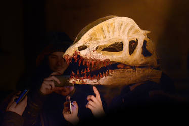 Dilophosaurus Skull Mask 3, 2016