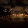 Main walk down Balboa Park HDR