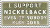 I Support Nickelback Stamp