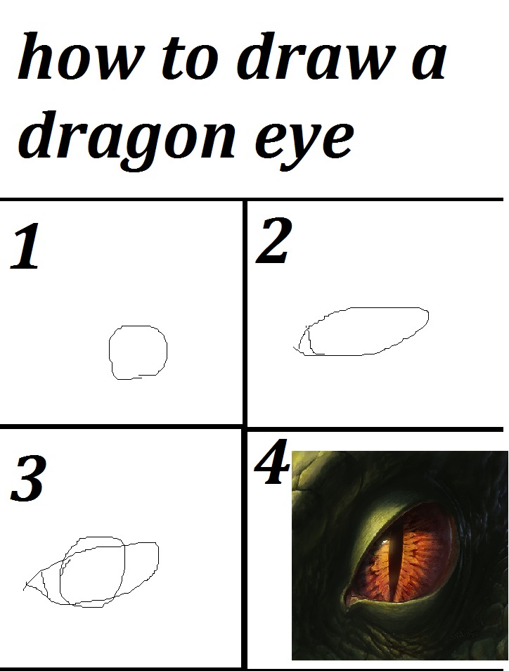 How to Draw a Dragon Eye 