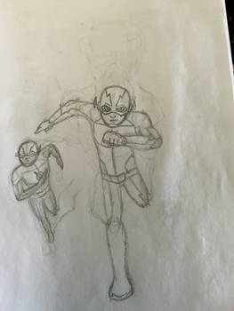 Flash drawing in progress