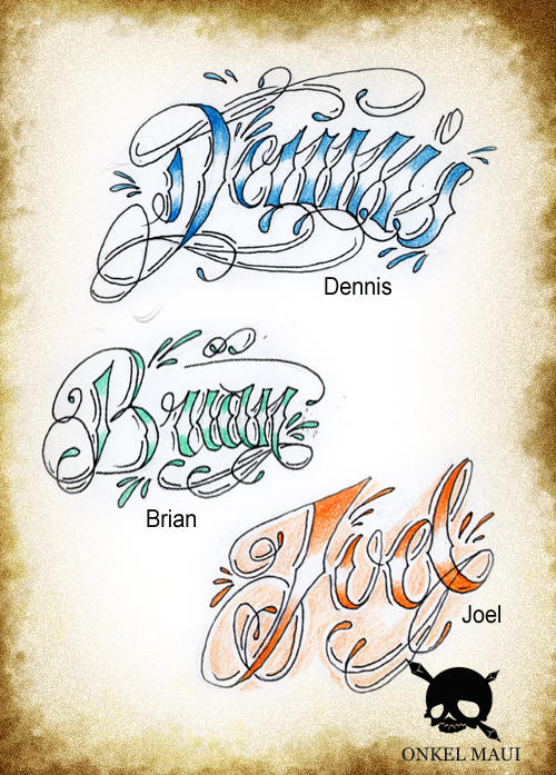 cursive Names by OnkelMaui on DeviantArt