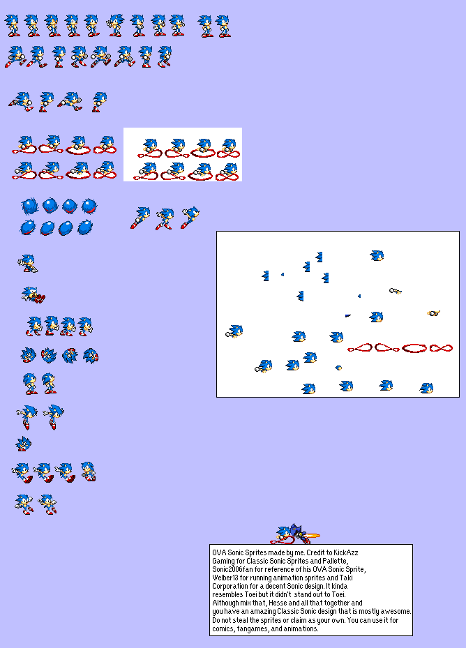 Ova Sonic Advanced Sprite Sheet By Artisticman99 On Deviantart