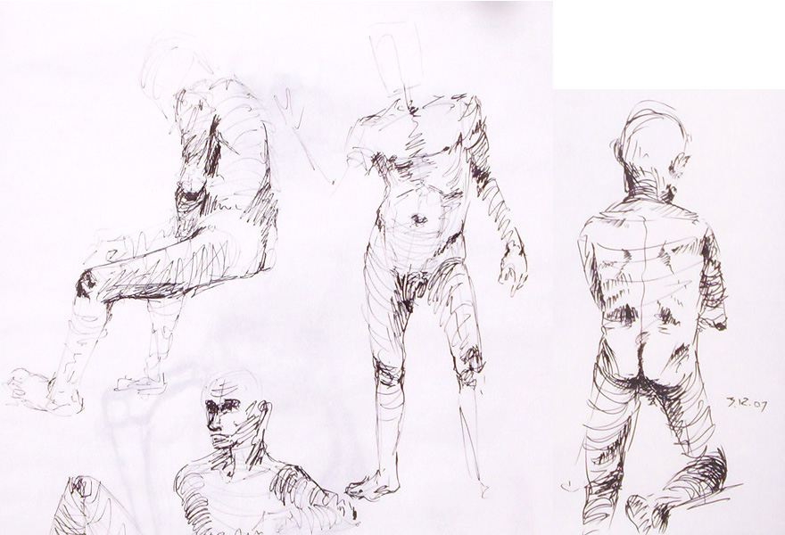 pen life drawing