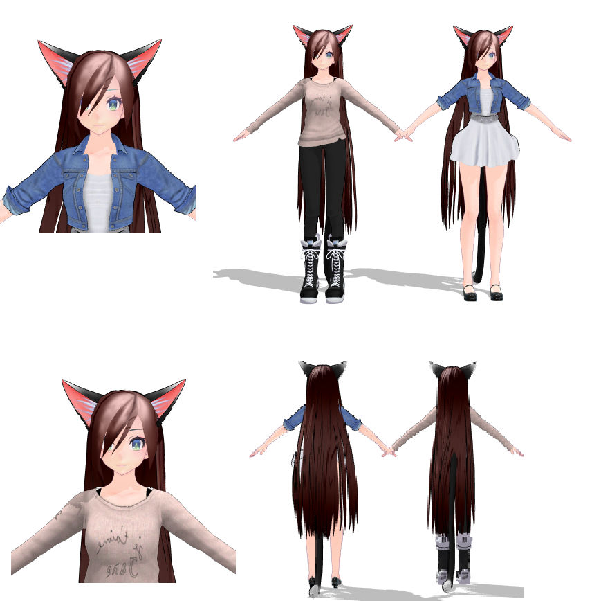 MMD model 7 by NekaSan on DeviantArt