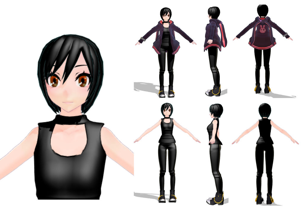 MMD model 27 by NekaSan on DeviantArt