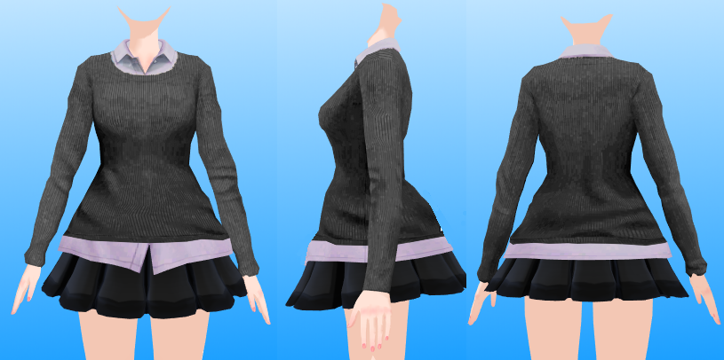 school uniform MMD by NekaSan on DeviantArt