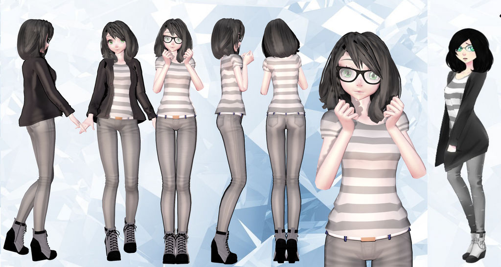 MMD Model 122 by NekaSan on DeviantArt