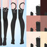 texture stockings (cat) for TDA MMD