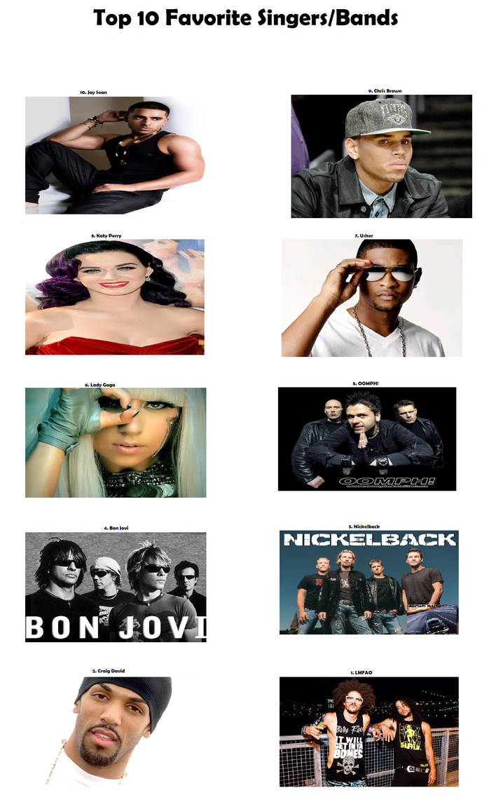 My Favorite Singers/Bands by hisame1311 on DeviantArt