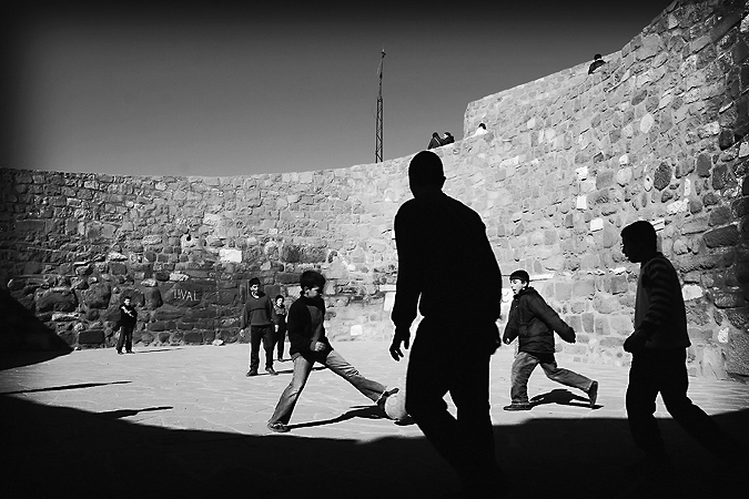 soccer in the castle