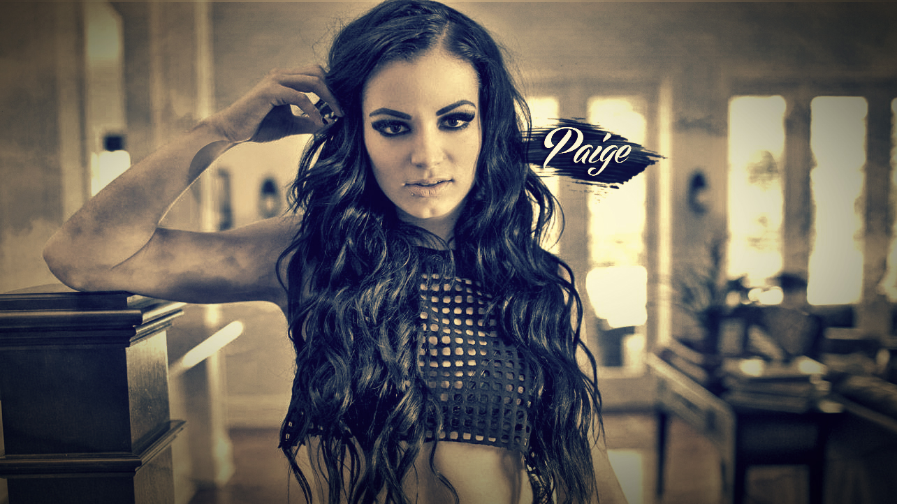wwe diva paige retro colors custom