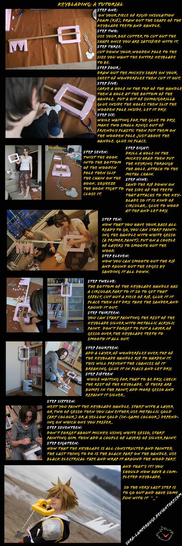 Kingdom Key Keyblade Tutorial by Sora-Lamperouge
