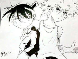 Killua and Detective Conan Inked