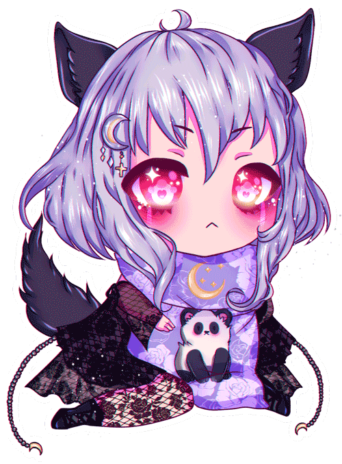 Animated Chibi commission: Tsuki by Remuchii on DeviantArt
