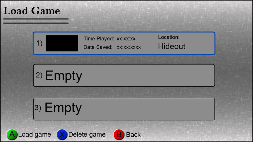 Game Game Load Load Game by SerpentsFang27 on DeviantArt