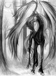 Midnight Forest Thestral by kiralachan