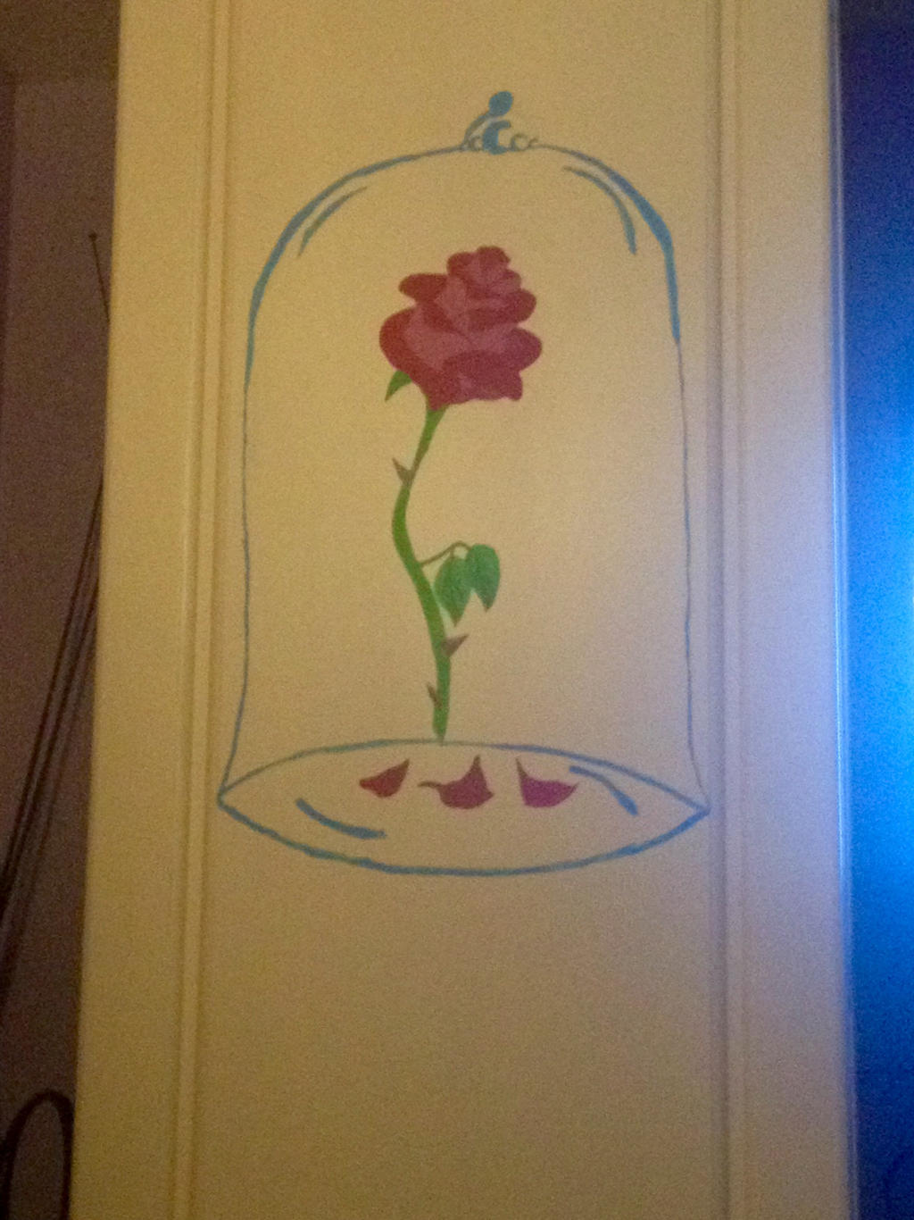Beauty And The Beast Rose Painting On Wardrobe By Littlelottie95 On Deviantart Beauty And The Beast Rose Painting On Wardrobe By Littlelottie95 On Deviantart