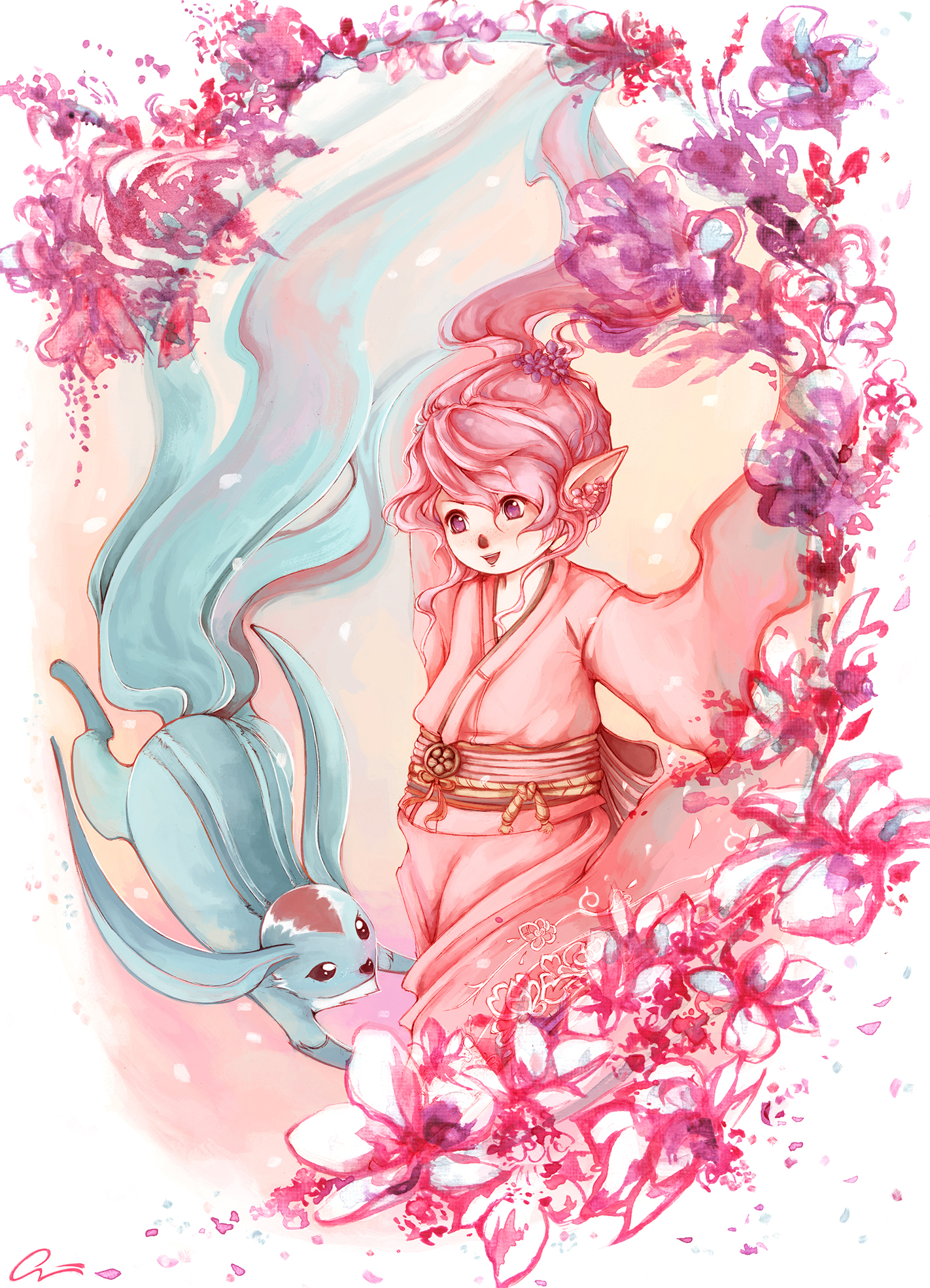 Rose of the sands (Tataru, FFXIV) by Onyrica