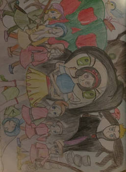 Snow White and the 7 girl dwarfs 