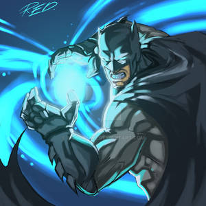 Batman doing hadouken