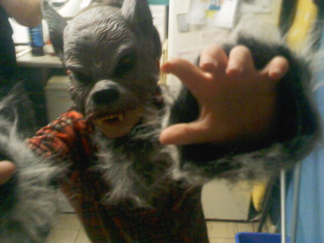 My brother as a werewolf.