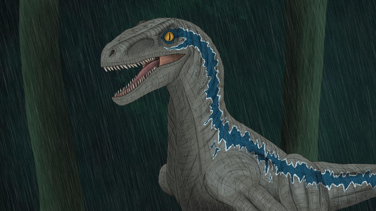 Blue the Velociraptor by Ziggerotron7 on DeviantArt