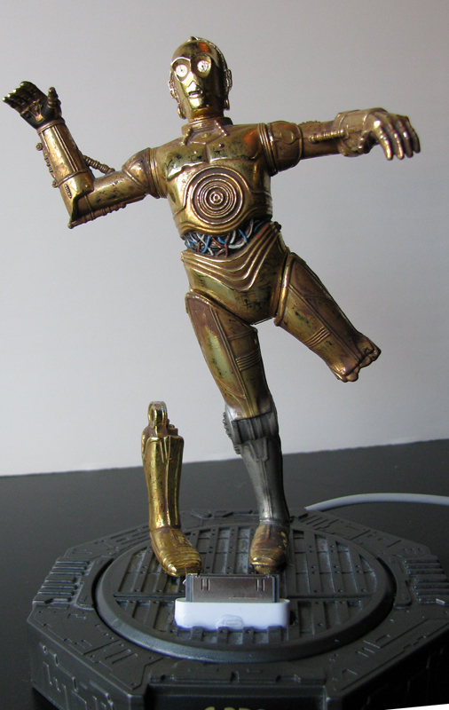 C3PO iPhone Dock finished