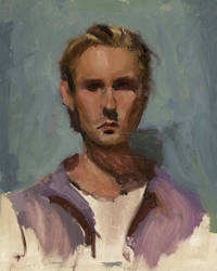 In-class portraiture painting