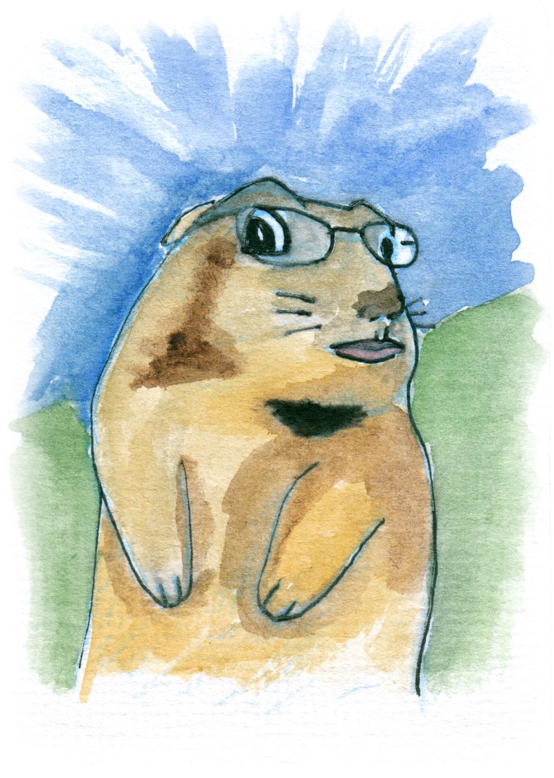 Dramatic Prairie Dog Meme Sketch Card