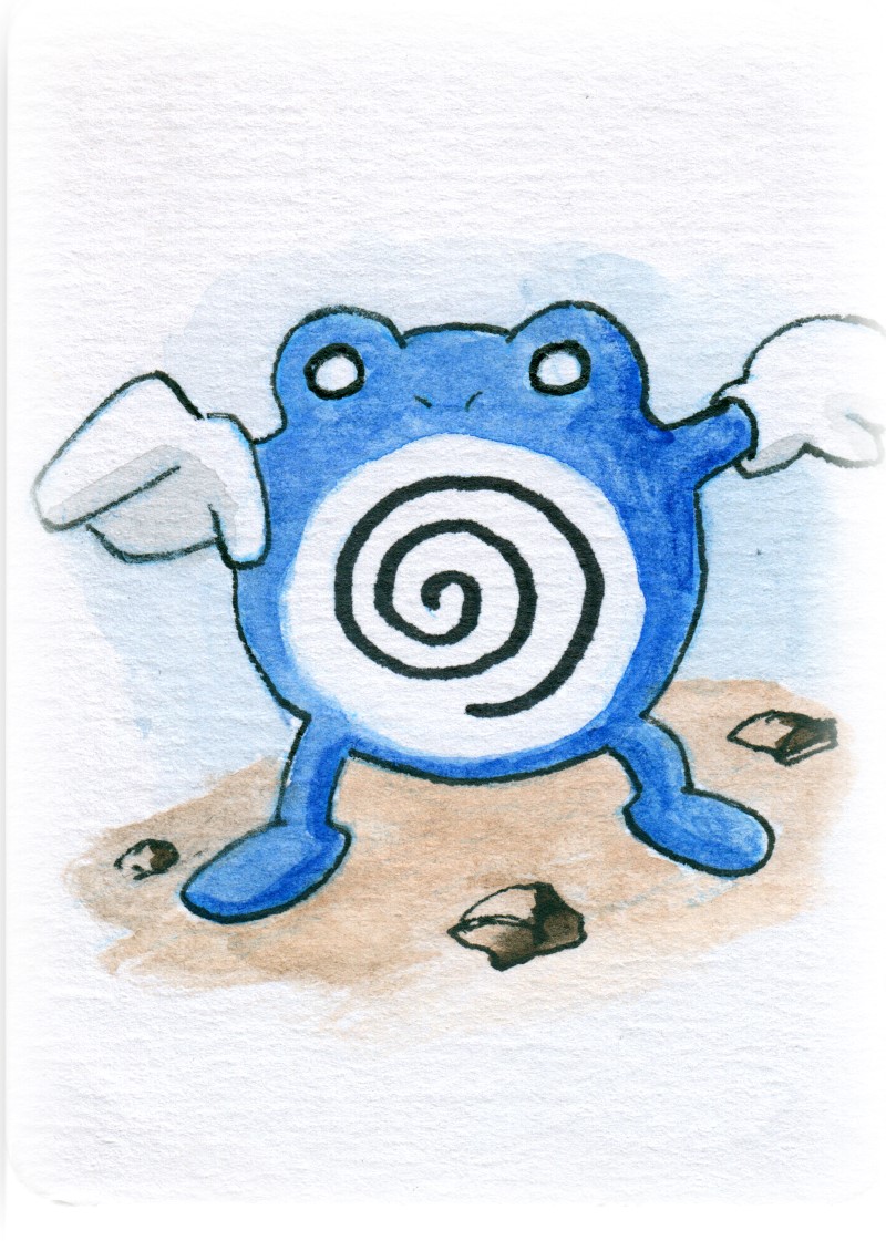 Poliwhirl Sketch Card