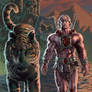 He-Man and Battle Cat-Colored