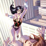 Wonder Woman vs Giganta colors