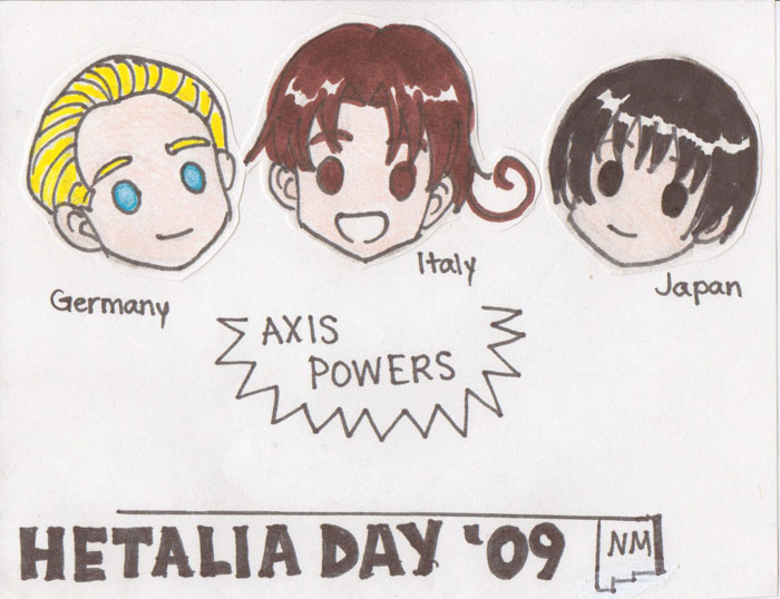 Hetalia Day NM nametags: Axis