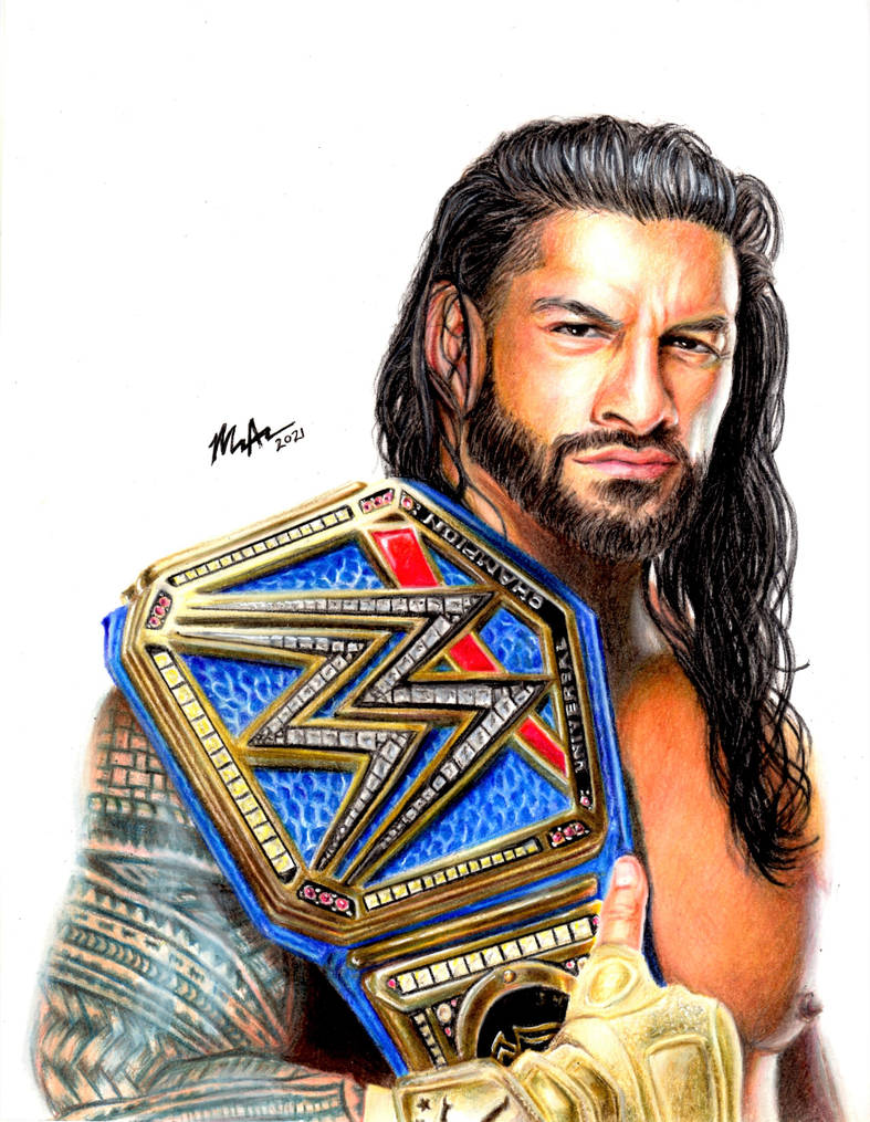 Reign Drawing Roman Reigns by sweatymonkeys on DeviantArt