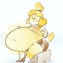Isabelle belly animated gif