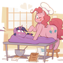 Pinkie Pie and her magical dough friend