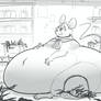 Mouse mom ate too much