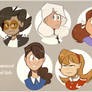 Humanized food girls