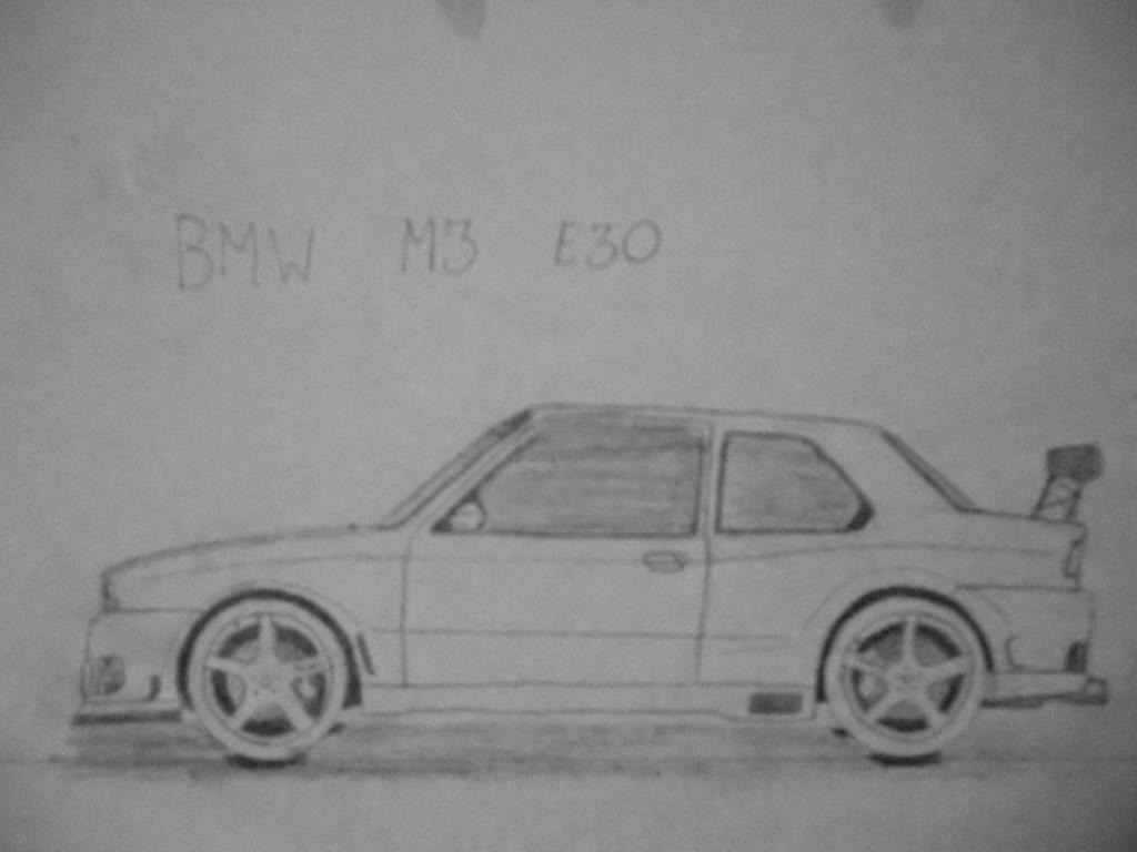 Bmw M3 E30 Driftcar Car Drawing By Danchix On Deviantart
