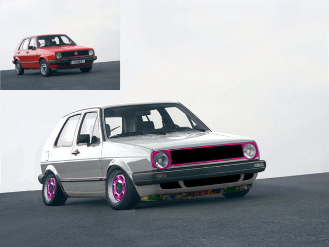 Volkswagen Golf mk2 {GIMP Tuning]