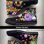 Adventure time fanart, custom hand painted shoes