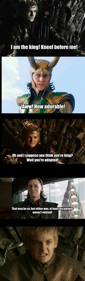 Loki burns Joffrey