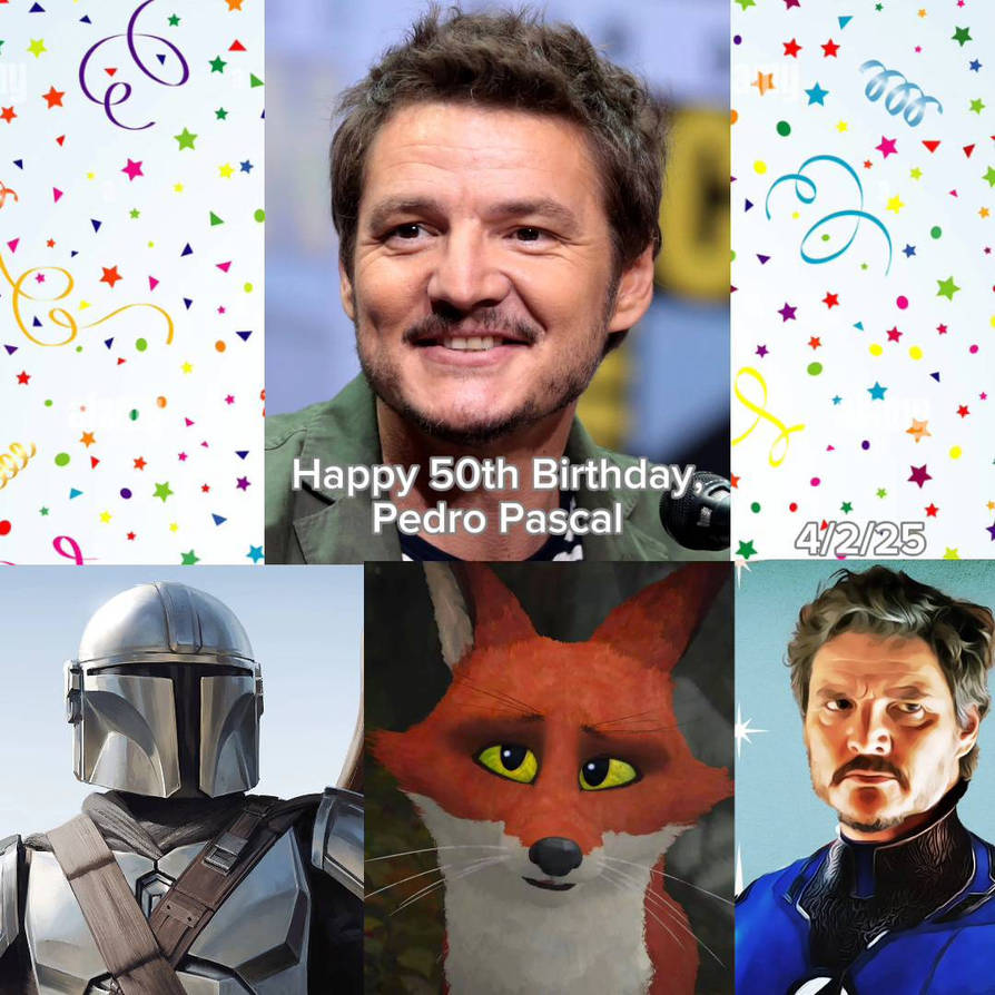 Pascal Happy Happy 50th Birthday to Pedro Pascal by lookthroughmyeyes22 on DeviantArt