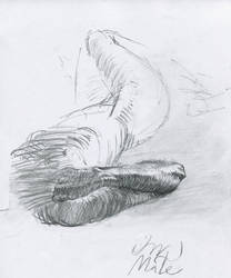 arm of a laying woman