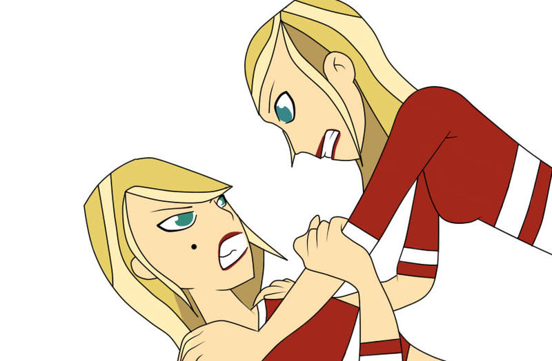 2 twin sisters fighting(Amy and Samey) by HeroXD on DeviantArt