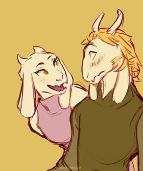 Young Asgore and Toriel
